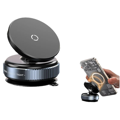 Magnetischer Vakuum-Autotelefonhalter mit 360°-Drehung und Saugnapf