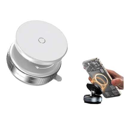 Magnetischer Vakuum-Autotelefonhalter mit 360°-Drehung und Saugnapf