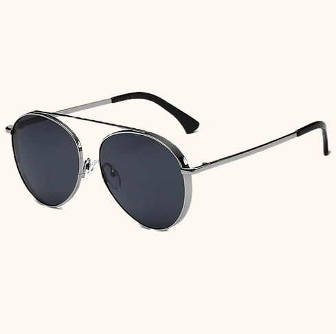 Bethel - Pilotensonnenbrille im Retro-Look mit verspiegelten Gläsern und Tropfenform