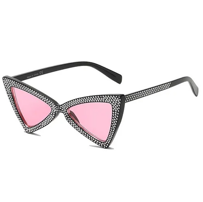 CANBERRA | Damen Retro Vintage Extreme Cat Eye Sonnenbrille