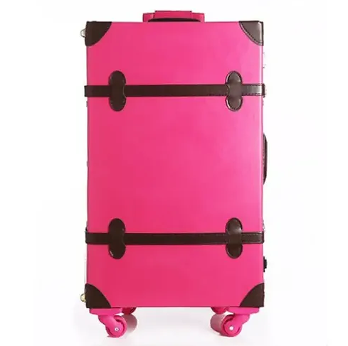 Carrylove 20''/22''/24''/26'' Retro-Leder-Trolley-Set für Damen