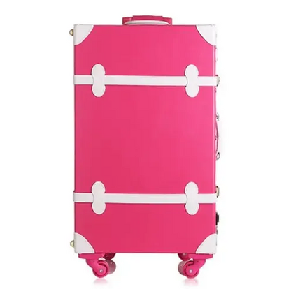Carrylove 20''/22''/24''/26'' Retro-Leder-Trolley-Set für Damen