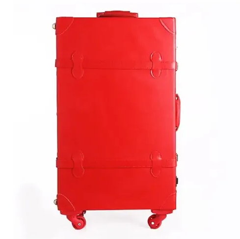 Carrylove 20''/22''/24''/26'' Retro-Leder-Trolley-Set für Damen