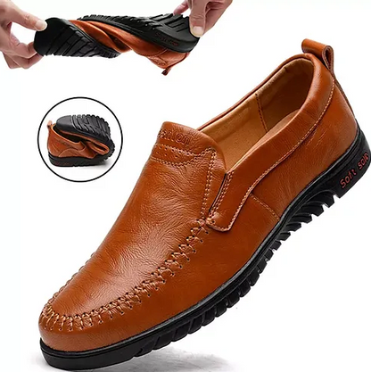 Dekabr Herren-Schlupfschuhe aus echtem Leder, lässig