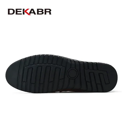 Dekabr Herren-Schlupfschuhe aus echtem Leder, lässig