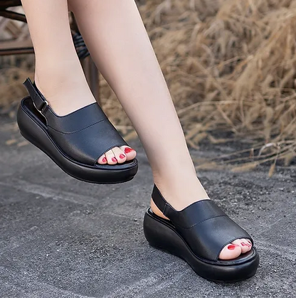 GKTINOO Damen Sandalen aus echtem Leder