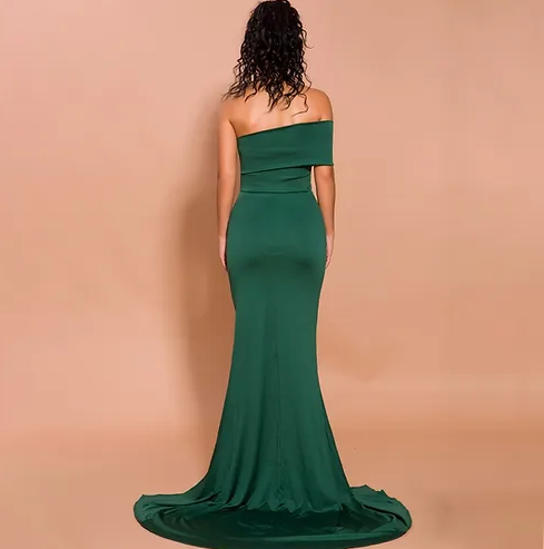 Grünes Abendkleid 