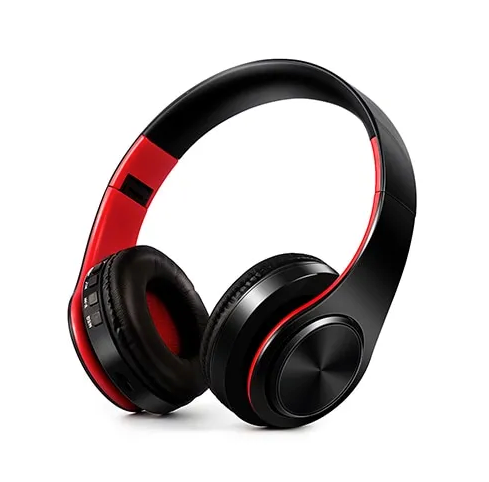 HiFi Bluetooth Headphones with Mic, FM, SD Card Support for Mobile & Tablet