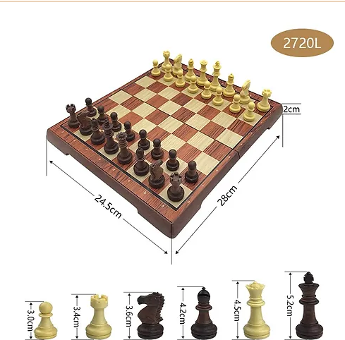 High-Grade Chess Plastic Folded Board International Magnetic Chess