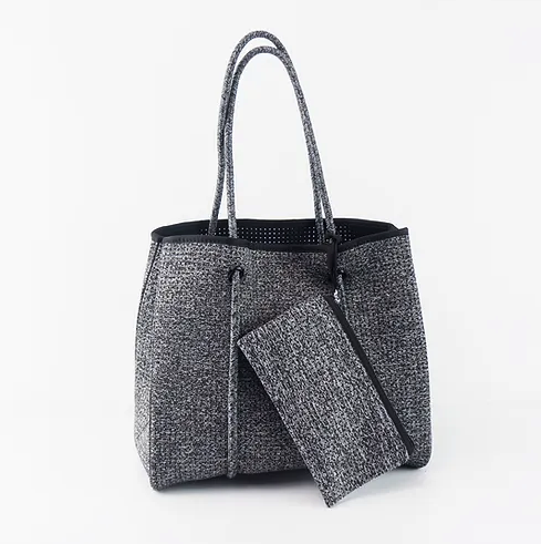 🔥 Meistverkaufte Strandtasche aus perforiertem Neopren – stilvolle und funktionelle Damenhandtasche