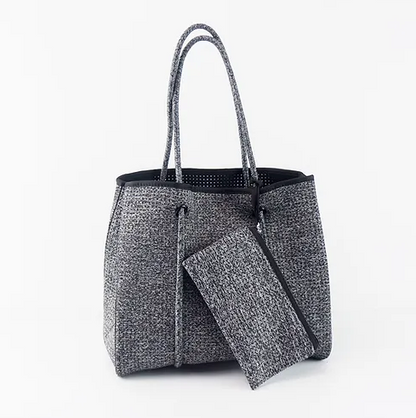 🔥 Meistverkaufte Strandtasche aus perforiertem Neopren – stilvolle und funktionelle Damenhandtasche