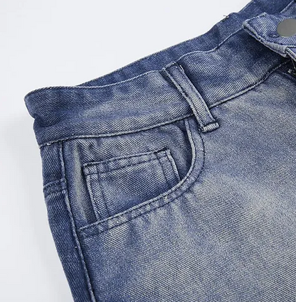 🔥 Streetwear-Maxi-Jeansrock mit hohem Schlitz – mühelos schick und ausgefallen