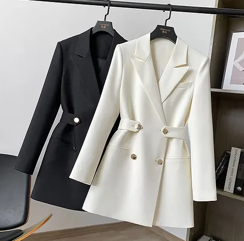 Zweireihiger Blazer für Damen – Hochwertiger Anzug im Slim Fit