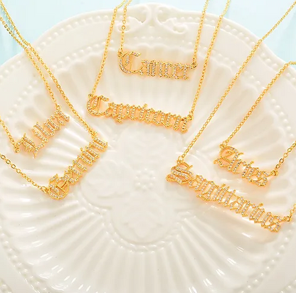 Trendy Vintage Zodiac Necklace - 18K Gold Plated with Crystal Zircon
