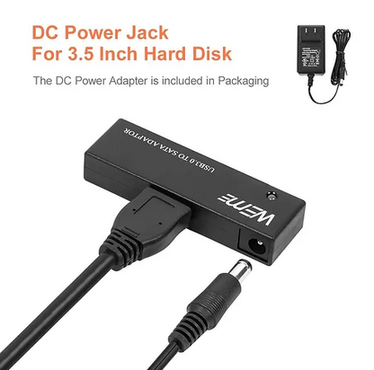 SATA-Adapter USB 3.0 SATA III Konverterkabel für 2,5 3,5 Zoll HDD SSD
