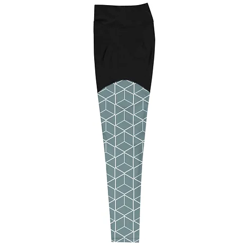 Sport-Leggings mit Musterdesign