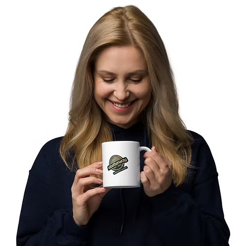 Weiß glänzende Tasse