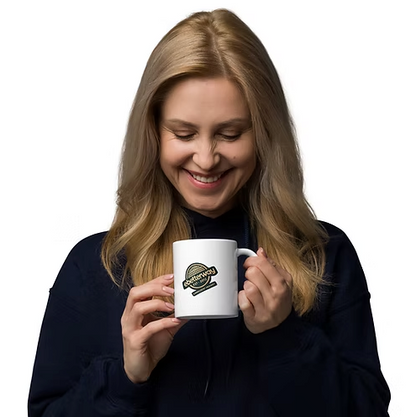Weiß glänzende Tasse