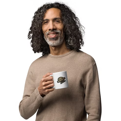 Weiß glänzende Tasse