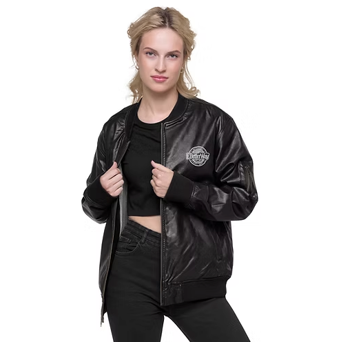 Bomberjacke aus Leder