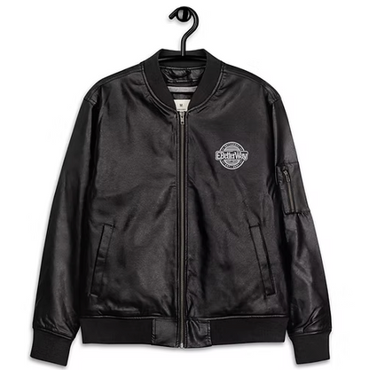 Bomberjacke aus Leder