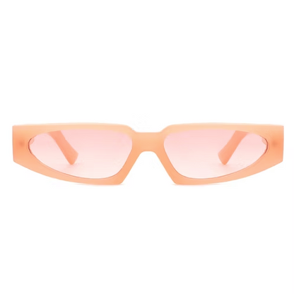 Quetzalx - Rechteckige, schmale Retro-Sonnenbrille im Vintage-Stil
