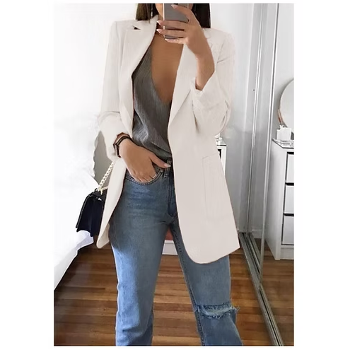 Langärmlige Strickjacke in Übergröße für Damen