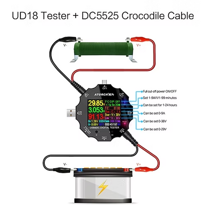 UD18 USB Tester 3.0 DC Digital Car Voltmeter