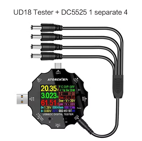 UD18 USB Tester 3.0 DC Digital Car Voltmeter