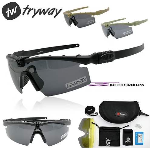 Polarisierte Sport-Sonnenbrille von Tryway – UV400-Schutz für Outdoor-Aktivitäten 🕶️☀️
