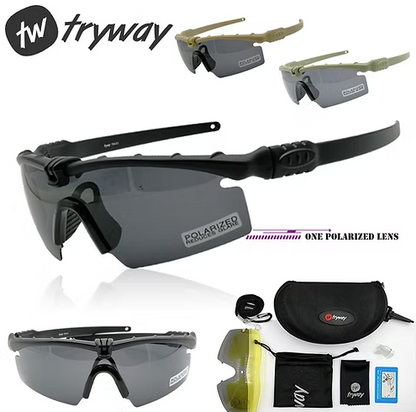 Polarisierte Sport-Sonnenbrille von Tryway – UV400-Schutz für Outdoor-Aktivitäten 🕶️☀️