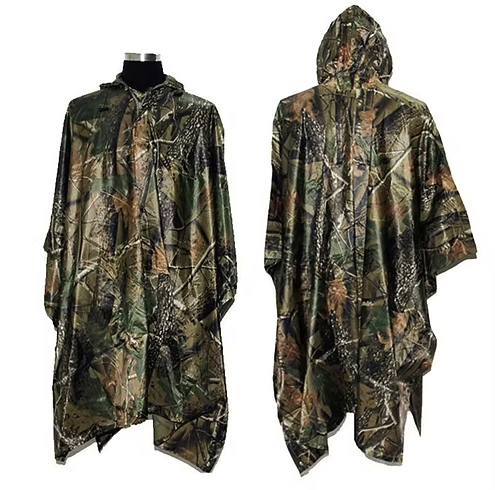 Regenponcho Wasserdicht Camouflage Regenmantel Outdoor
