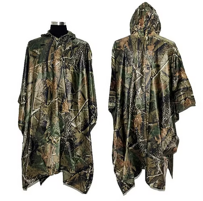Regenponcho Wasserdicht Camouflage Regenmantel Outdoor