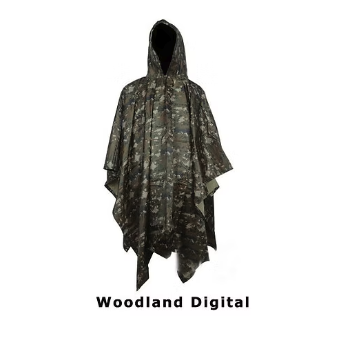 Regenponcho Wasserdicht Camouflage Regenmantel Outdoor