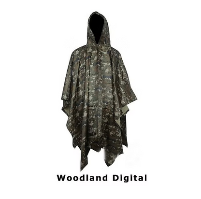 Regenponcho Wasserdicht Camouflage Regenmantel Outdoor