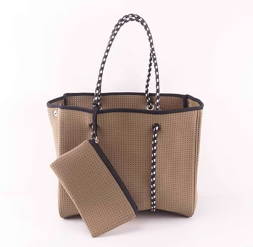 🔥 Meistverkaufte Strandtasche aus perforiertem Neopren – stilvolle und funktionelle Damenhandtasche